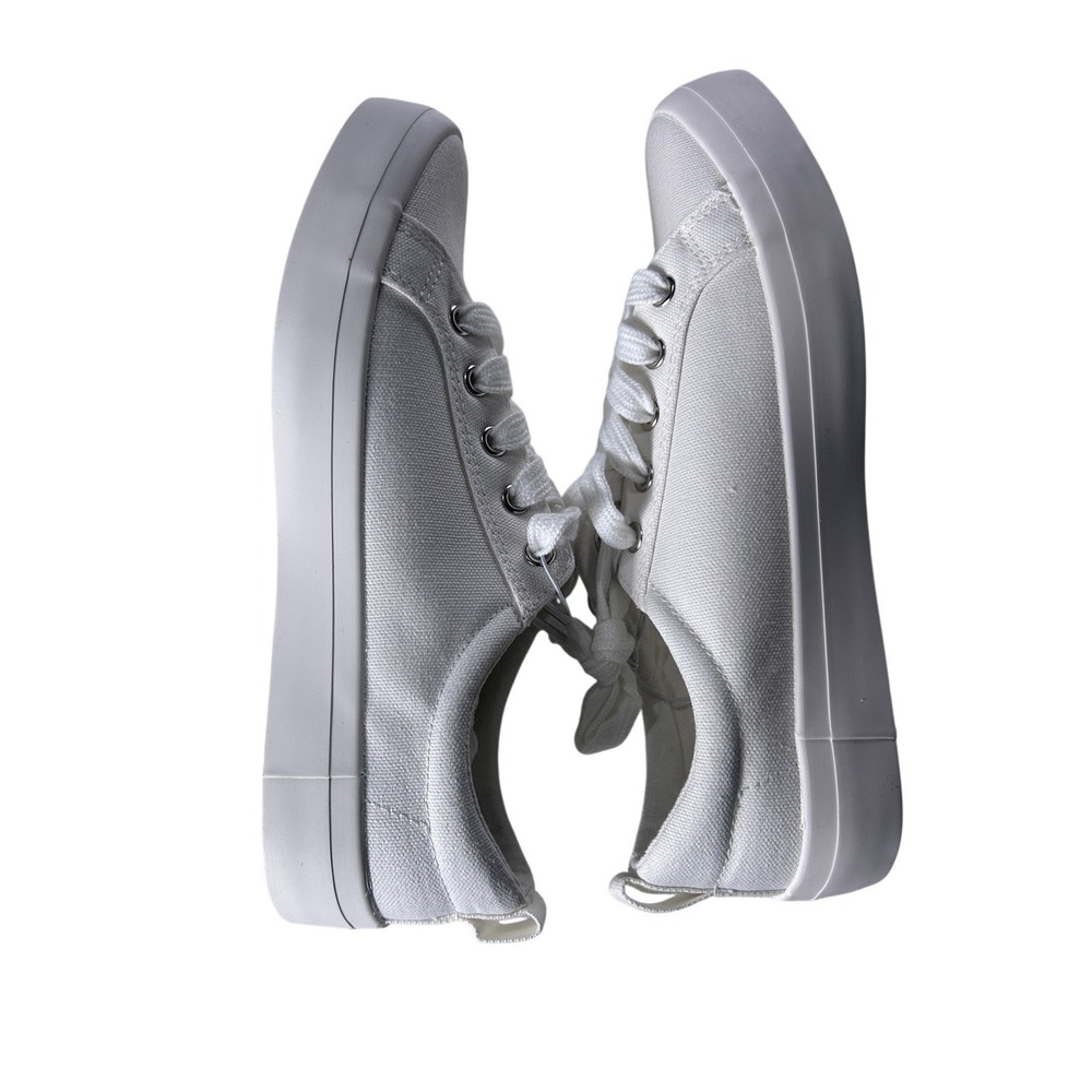 ESPRIT Womens Tallya Canvas Lace Up Sneakers White 8M NEW - Picture 6 of 8
